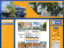 Tablet Screenshot of familienbad-sennfeld.de